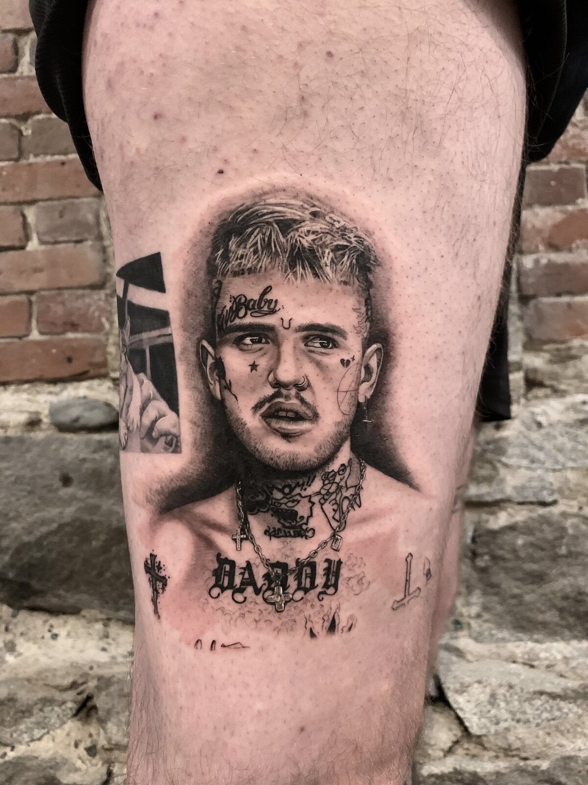 Black and grey tattoo work by Carli Hall